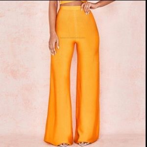 House of CB 'MALINA' MANGO BANDAGE FLARED TROUSERS